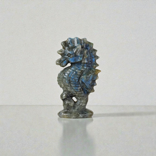 Labradorite Seahorse Lucky Charm – Luck & Protection