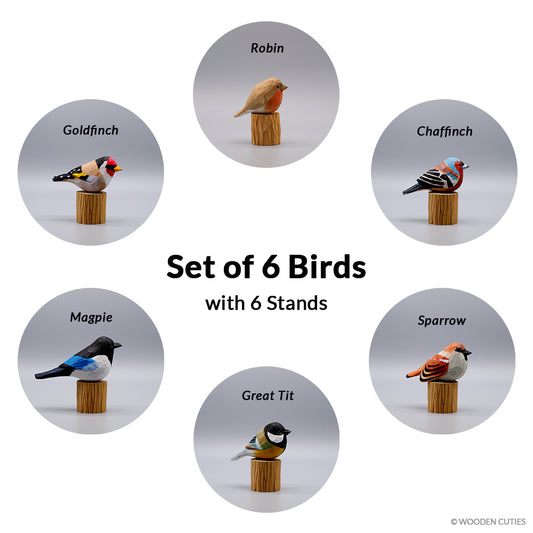 Set of 6 Birds