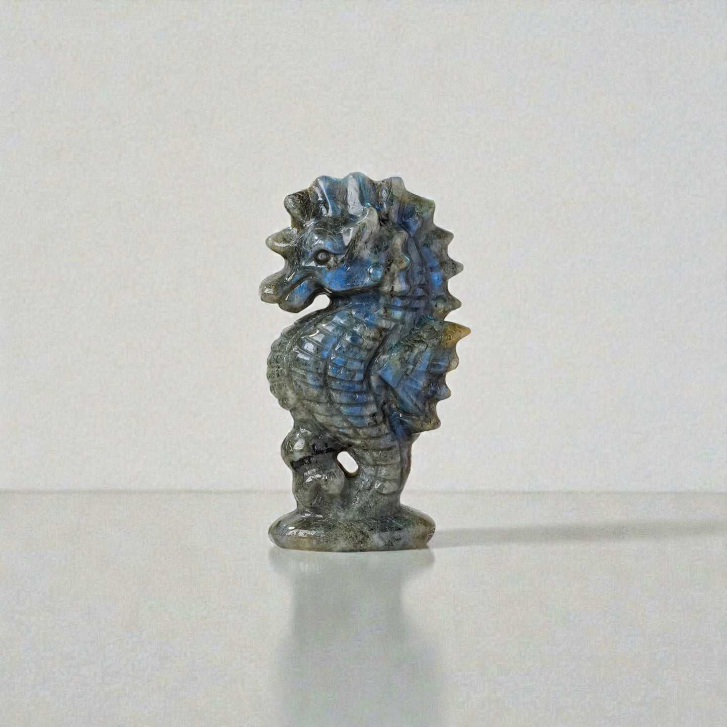 Labradorite Seahorse Lucky Charm – Luck & Protection