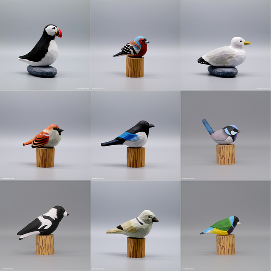 Set of 9 Birds