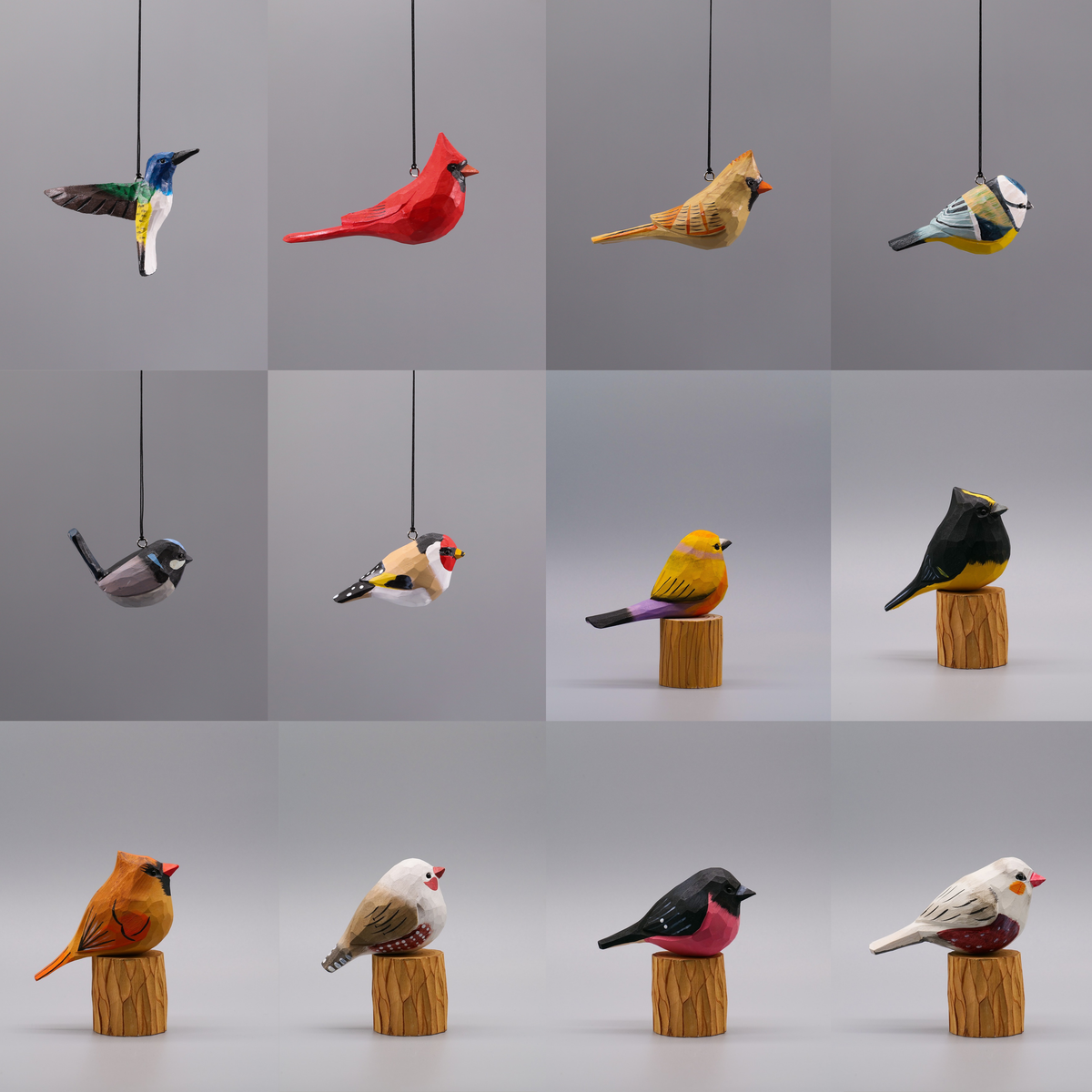 Full Set of 12 Birds