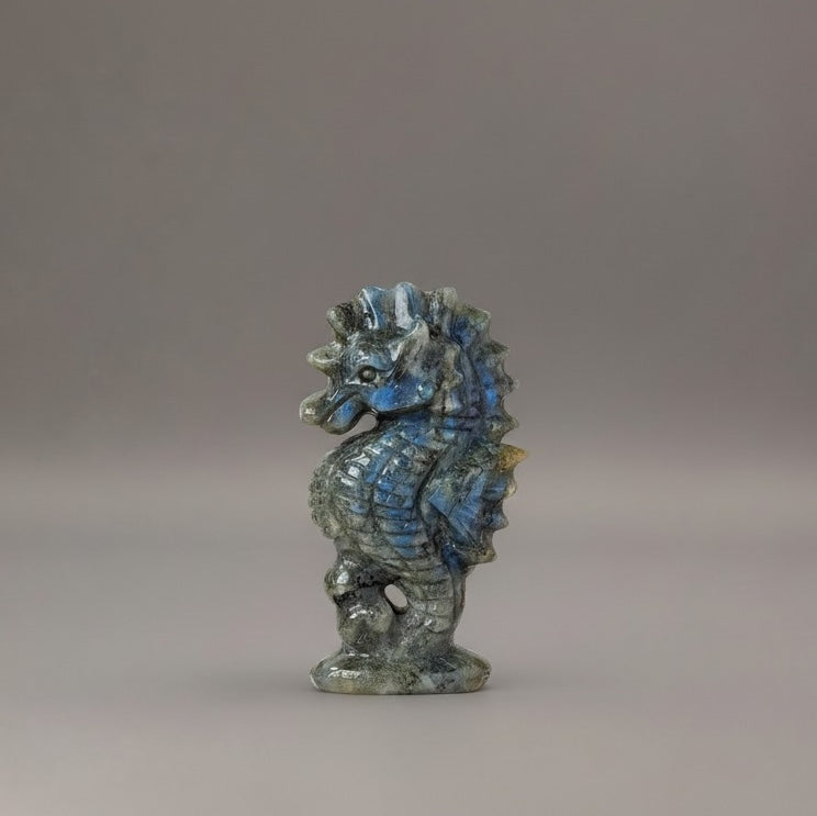 Labradorite Seahorse Lucky Charm – Luck & Protection