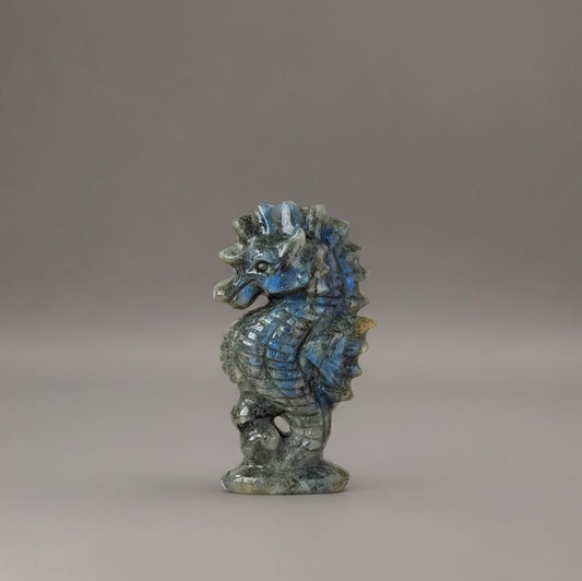 Labradorite Seahorse Lucky Charm – Luck & Protection