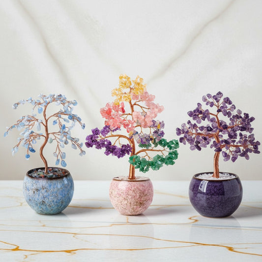 Set of 3 Feng Shui Trees – Calm, Protection & Balance