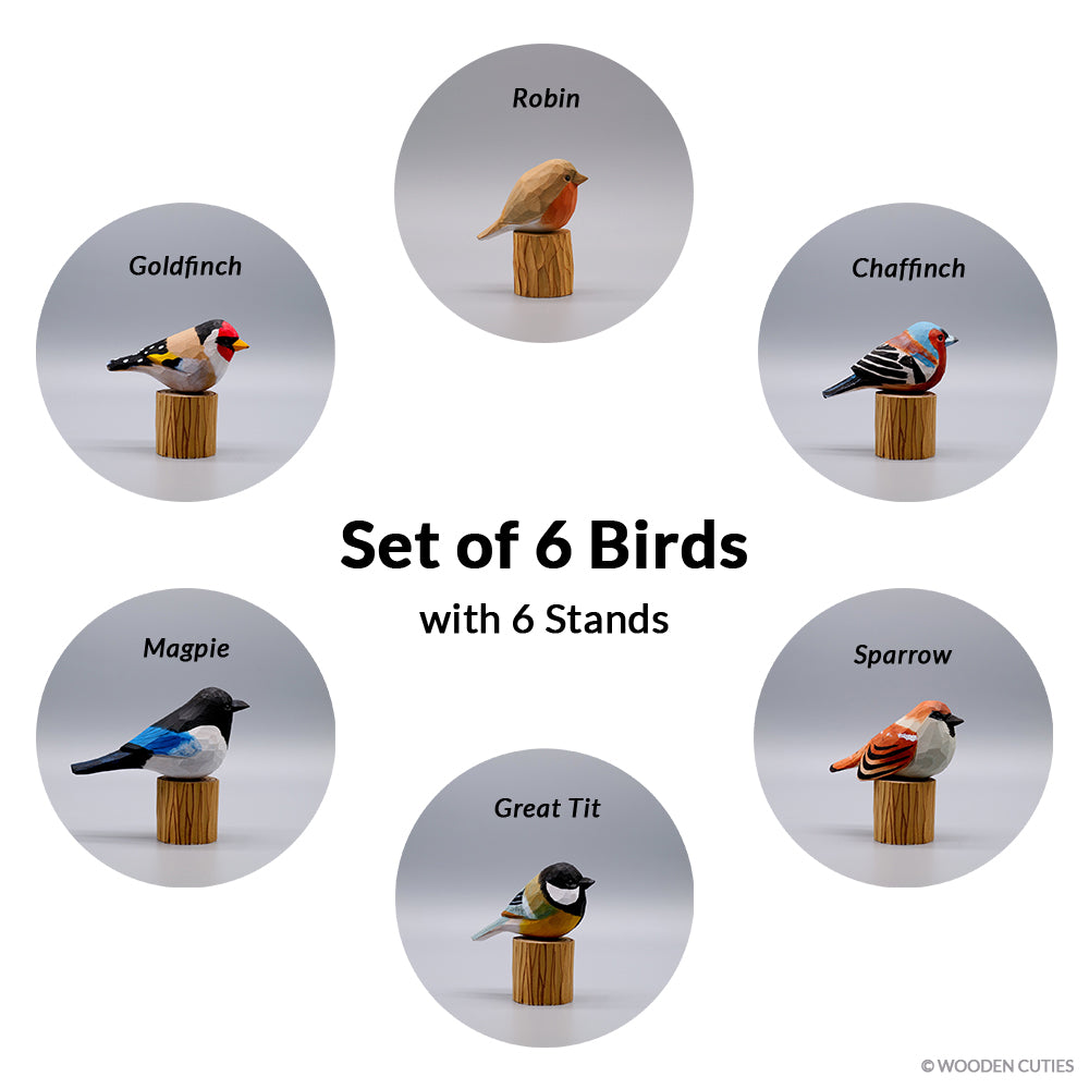 Set of 6 Birds